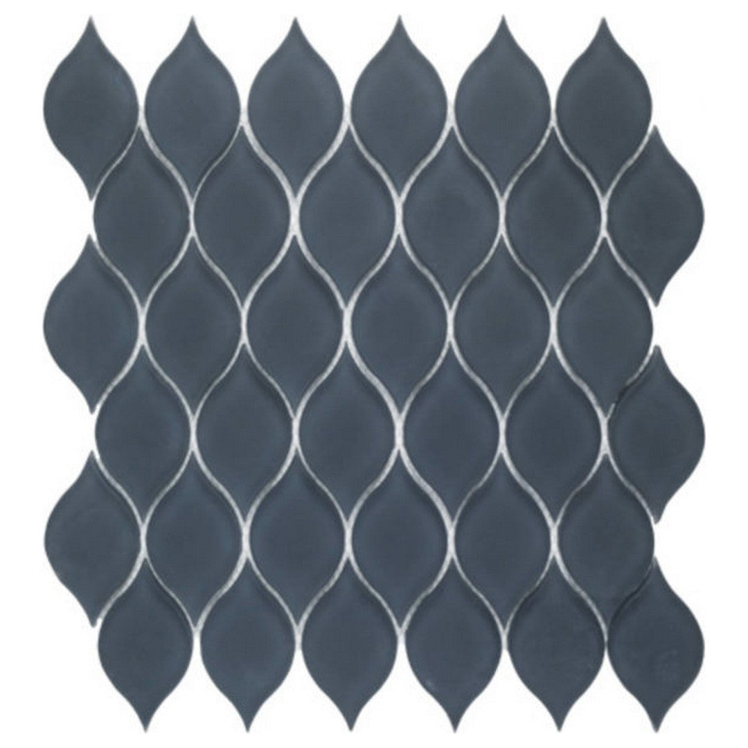 Qualis Ceramica Hamptons 10" x 11" Glass Waves Mosaic