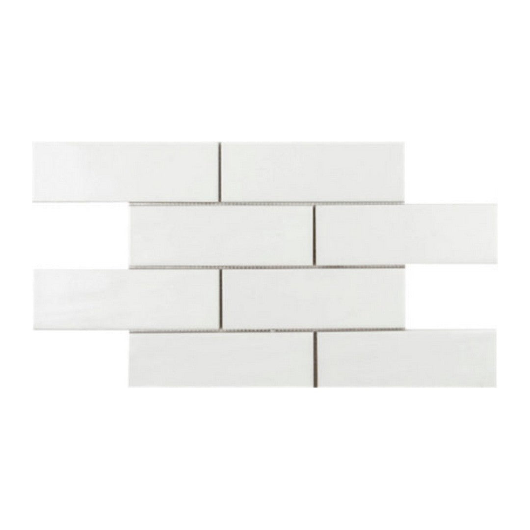 Qualis Ceramica Hamptons 11" x 16" Ceramic Brickwork Mosaic