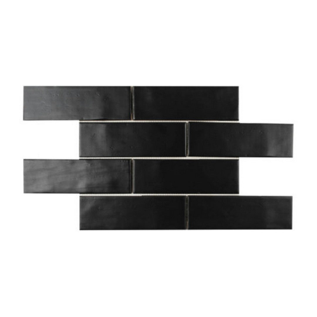 Qualis Ceramica Hamptons 11" x 16" Matte Ceramic Brickwork Mosaic