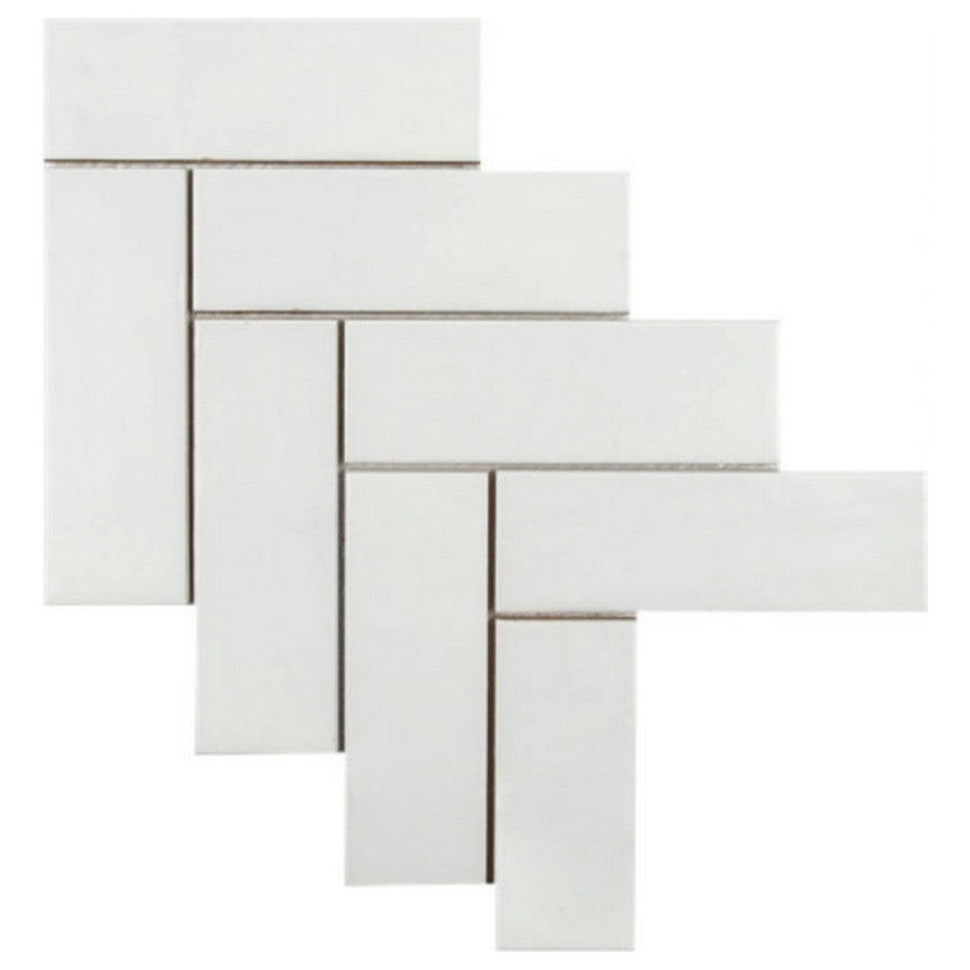 Qualis Ceramica Hamptons 11" x 15" Matte Ceramic Step Up Mosaic