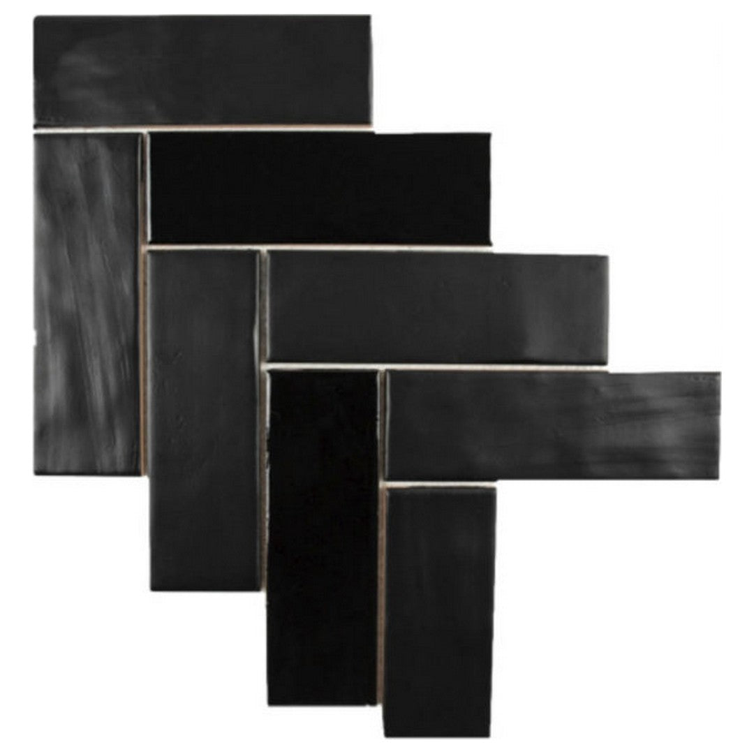 Qualis Ceramica Hamptons 11" x 15" Matte Ceramic Step Up Mosaic