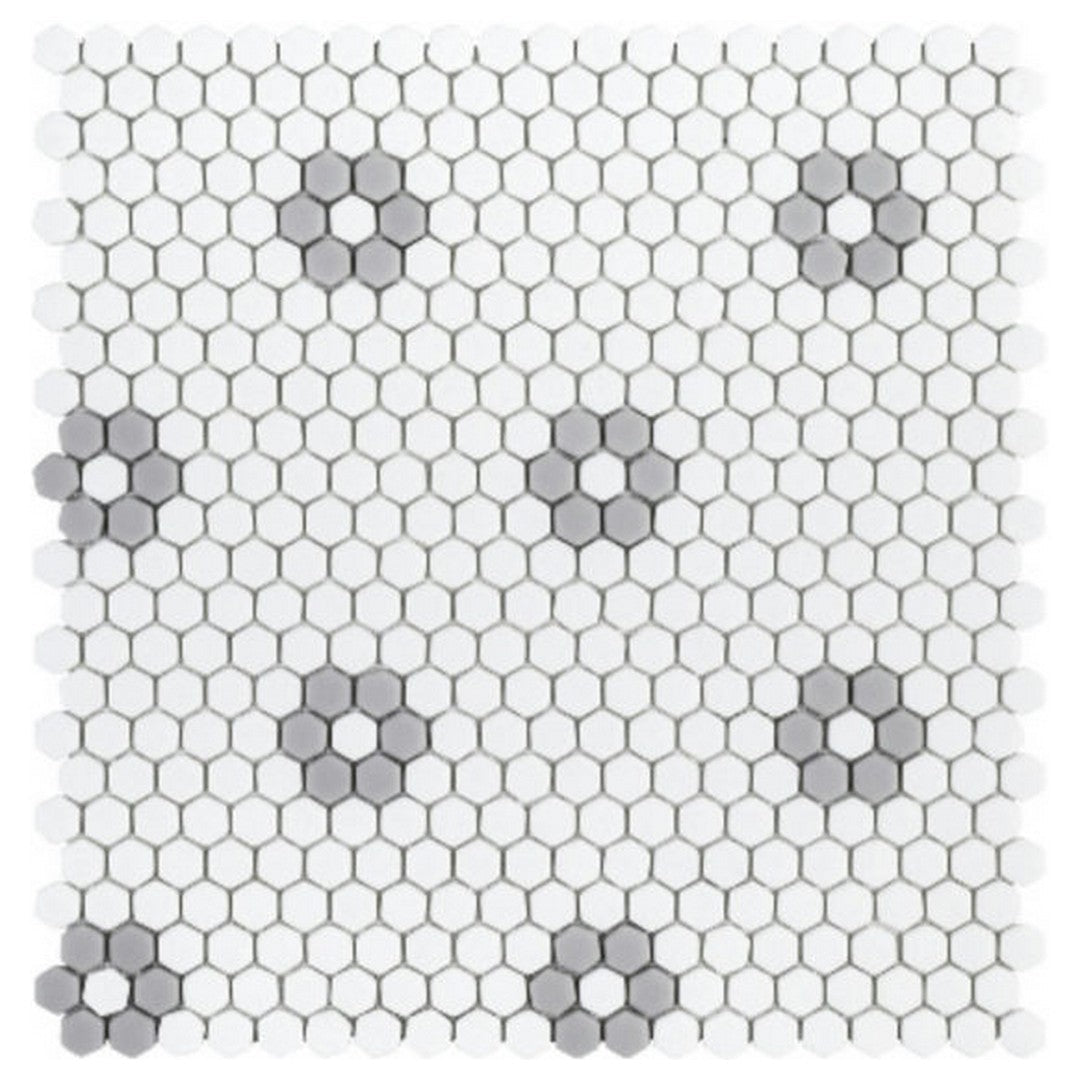 Qualis Ceramica Hamptons 13" x 13" Glass Everly Mosaic