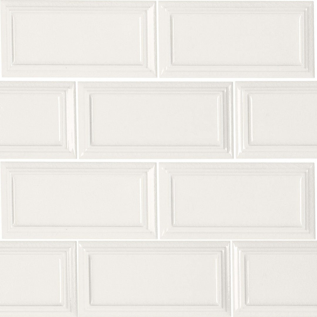 Rickert Ape Hamptons Orient 12.99" x 12.99" Glossy Ceramic 2.5x5" Mosaic