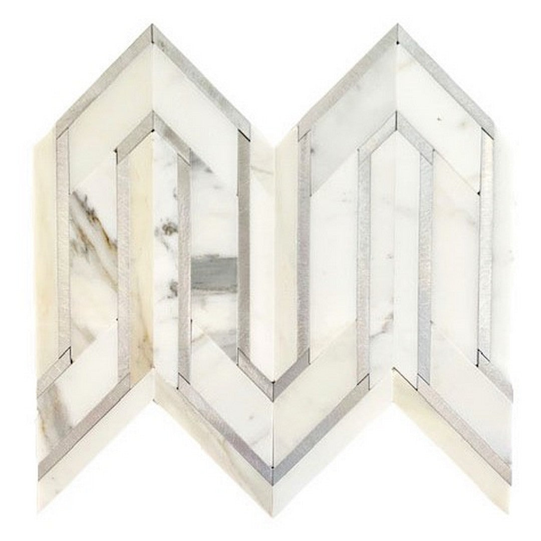 Rickert Legend 9.29" x 12" Polished Marble Mosaic