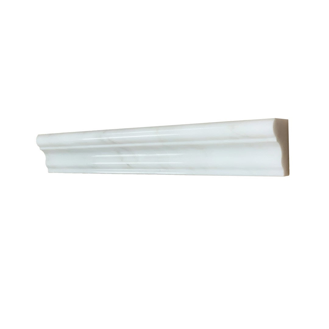 Rickert Marble 2" x 12" Oriental White Polished Chair Rail