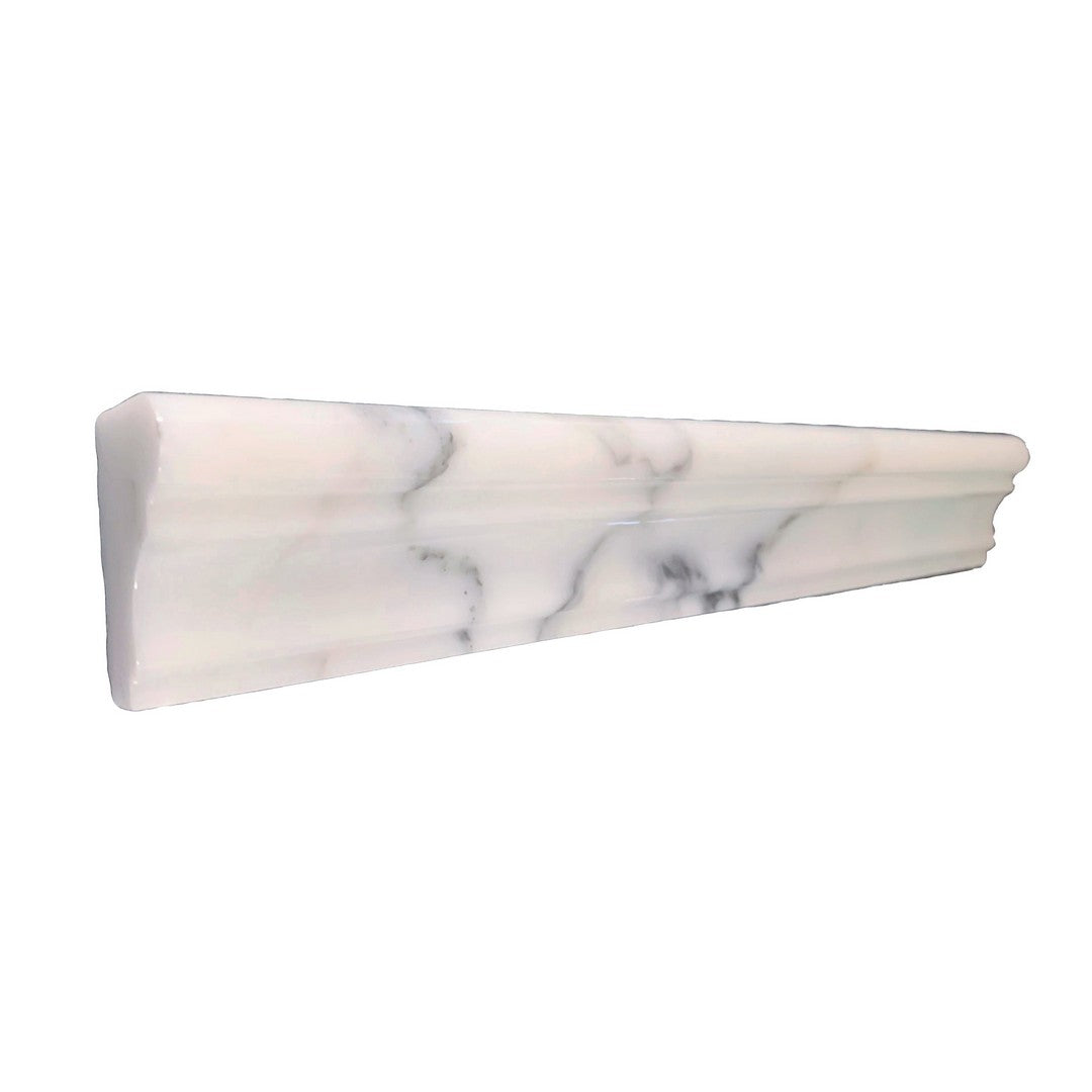 Rickert Marble 1.75" x 12" Calacatta Gold Polished Chair Rail