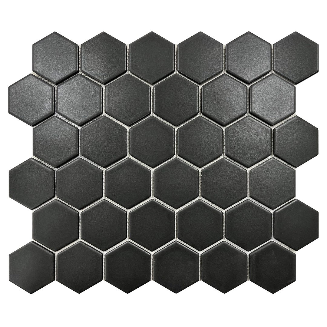 Rickert 11.10" x 12.80" Matte Porcelain 2" Hexagon Mosaic