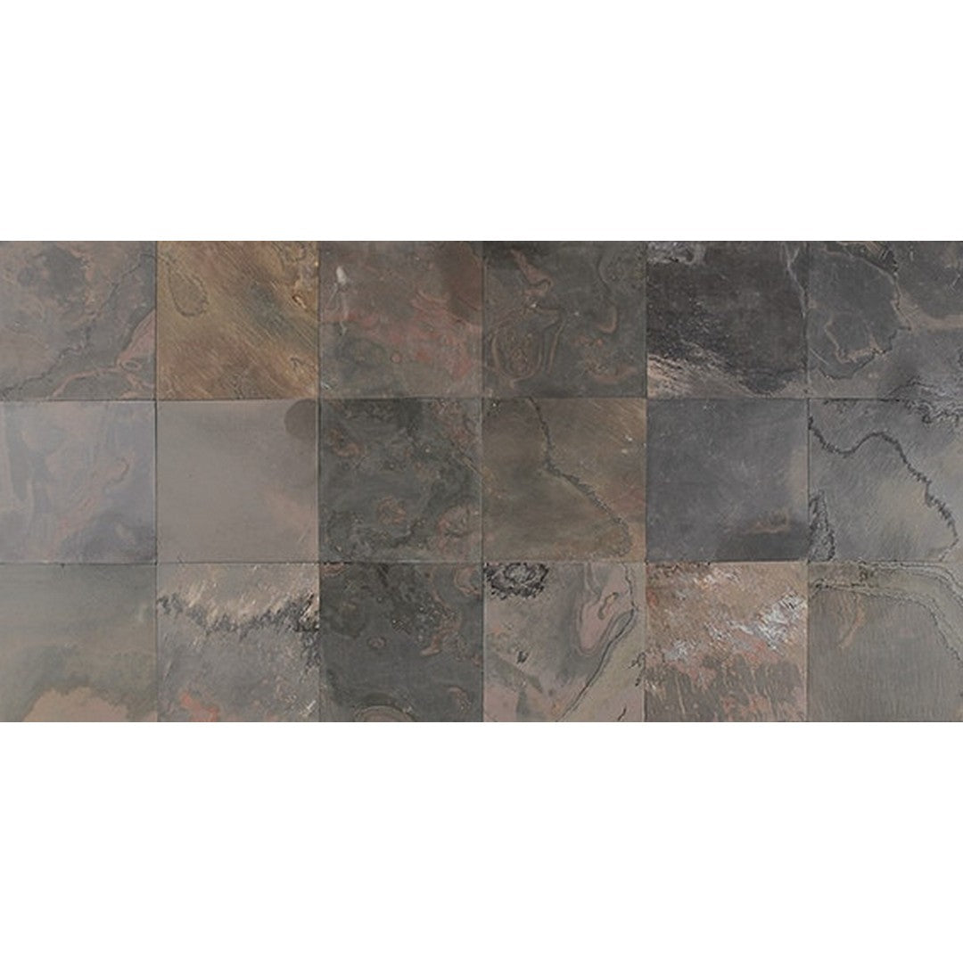 American Olean Stone Source 12" x 12" Cleft Slate Tile