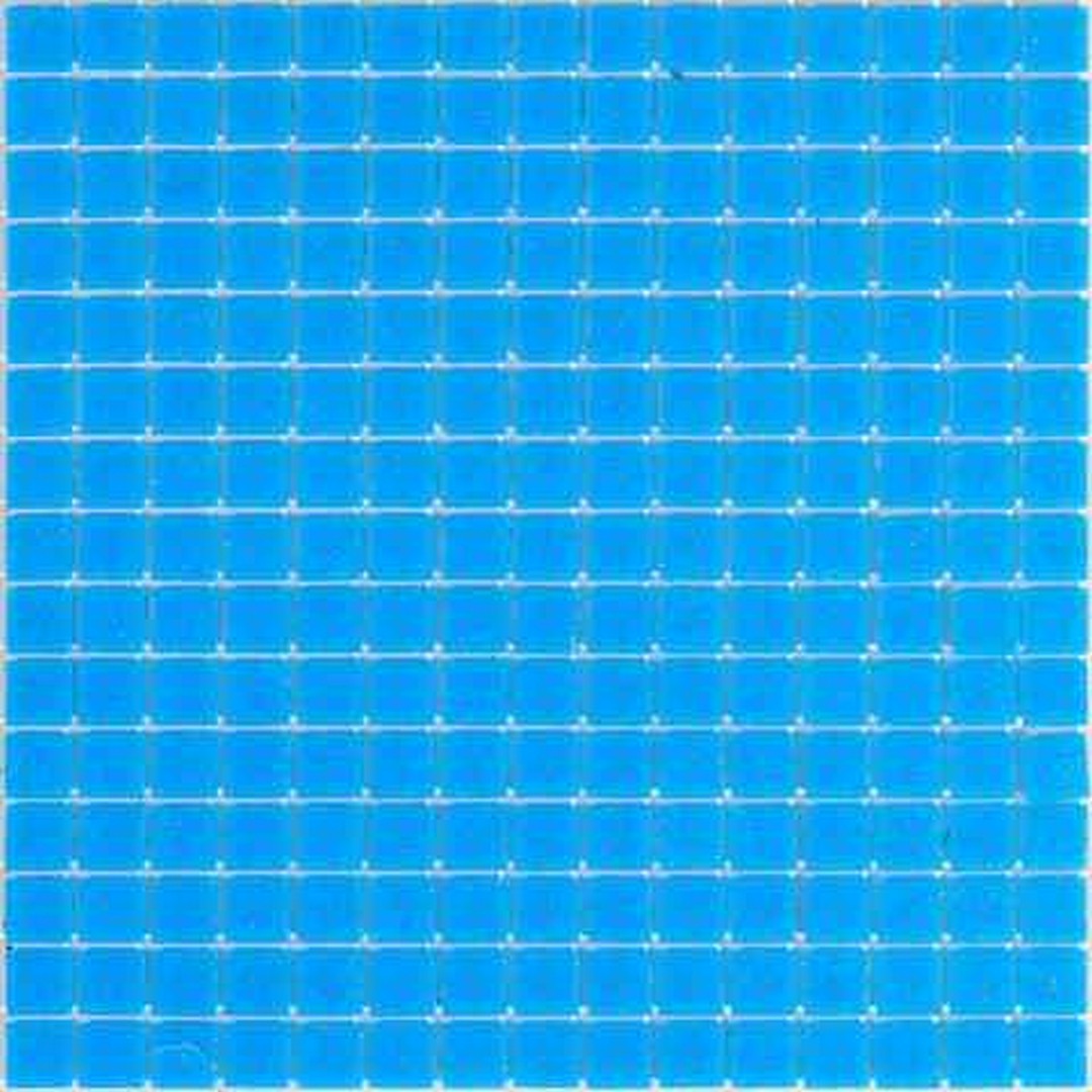 MiR Alma Solid Color Sandy Blue 12" x 12" Glass 0.8" Mosaic