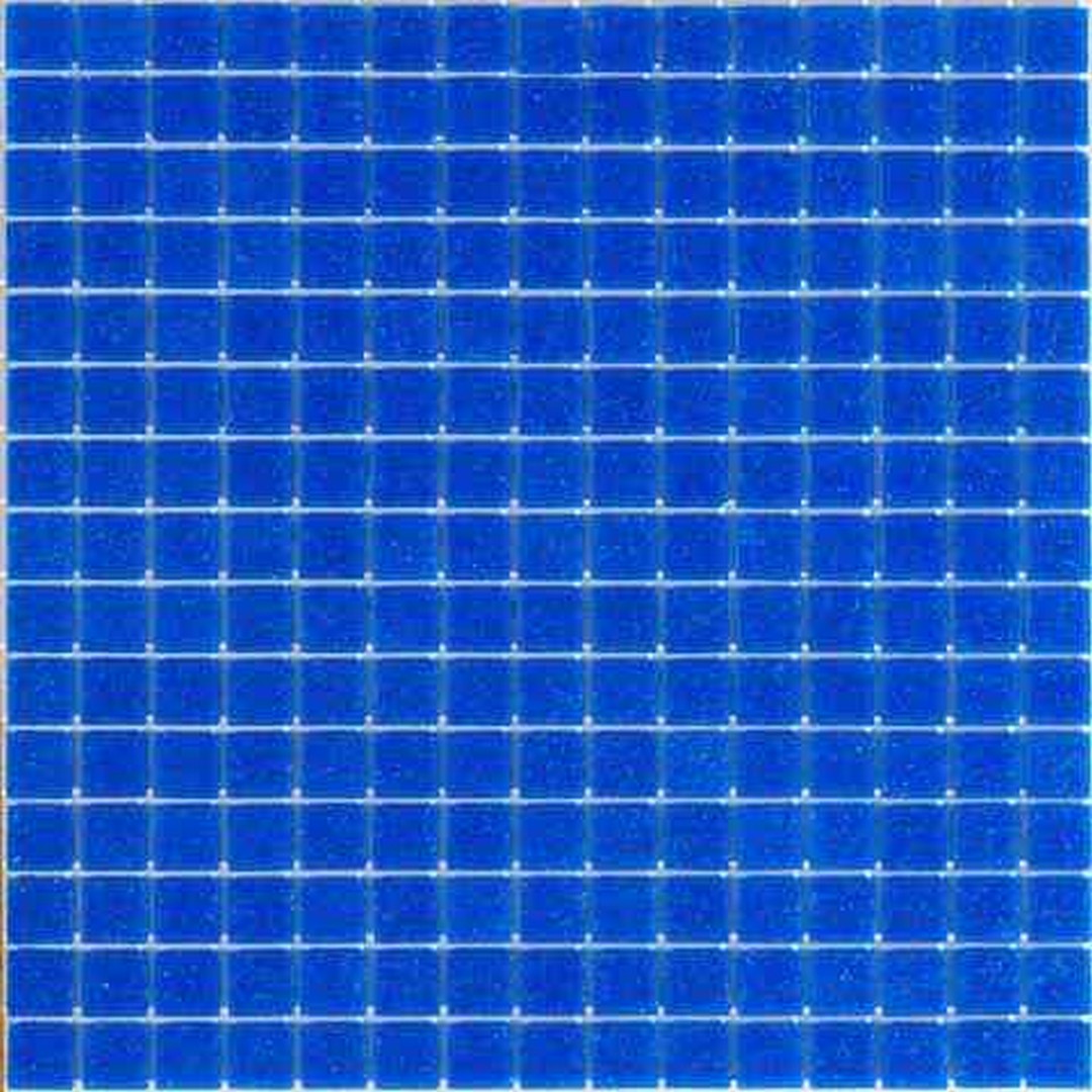 MiR Alma Solid Color Sandy Blue 12" x 12" Glass 0.8" Mosaic