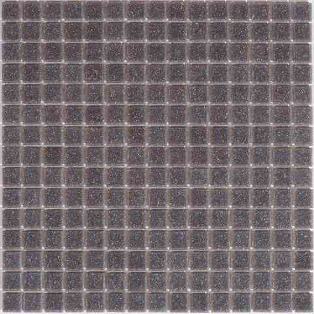 MiR Alma Solid Color Sandy Grey 12" x 12" Glass 0.8" Mosaic