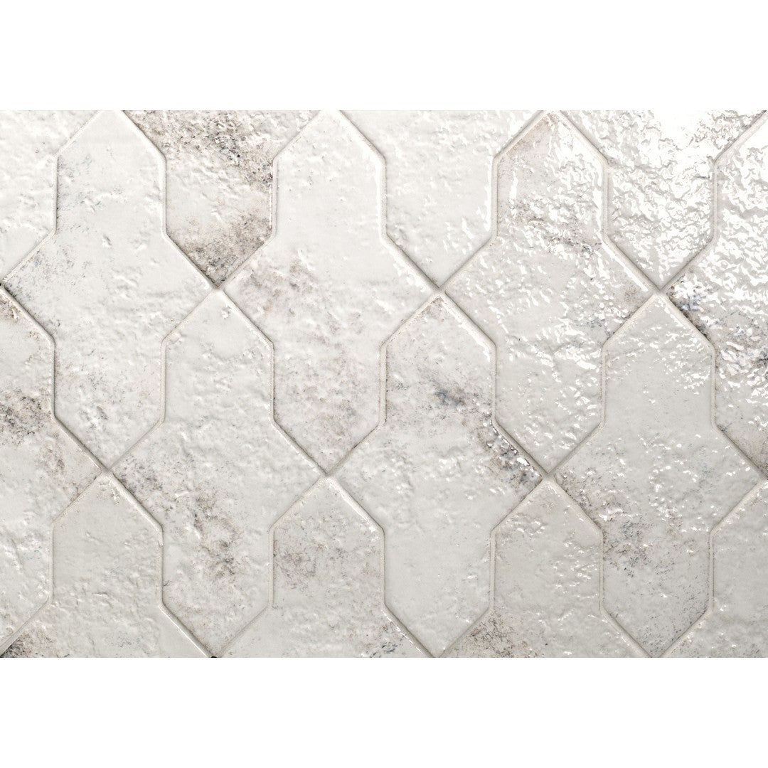 Crossville-Gibraltar-2.5-x-7-Semi-Gloss-Amulet-Shape-Porcelain-Tile-White