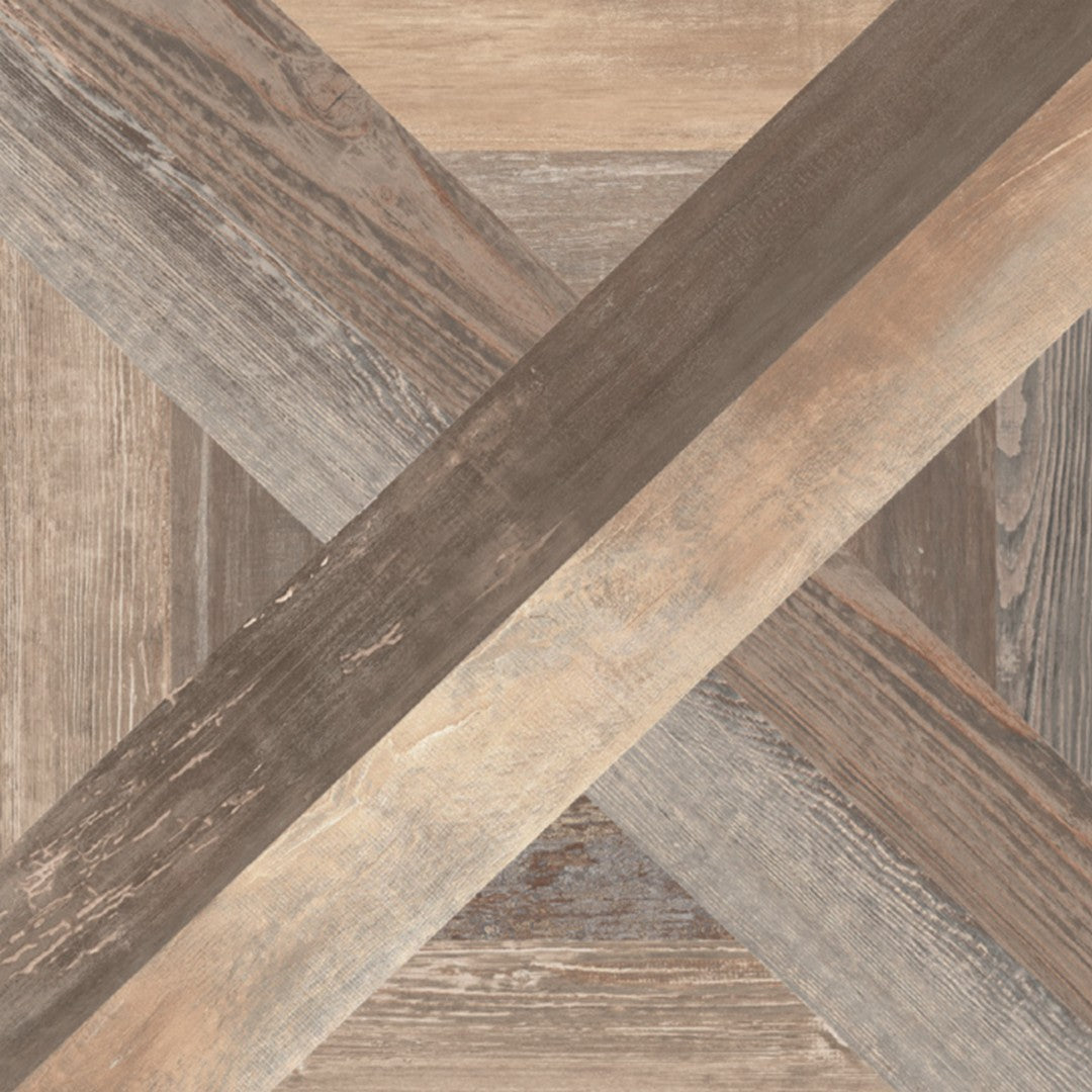 Crossville Loft Parquet 24" x 24" Rectified Matte French Pattern Porcelain Tile