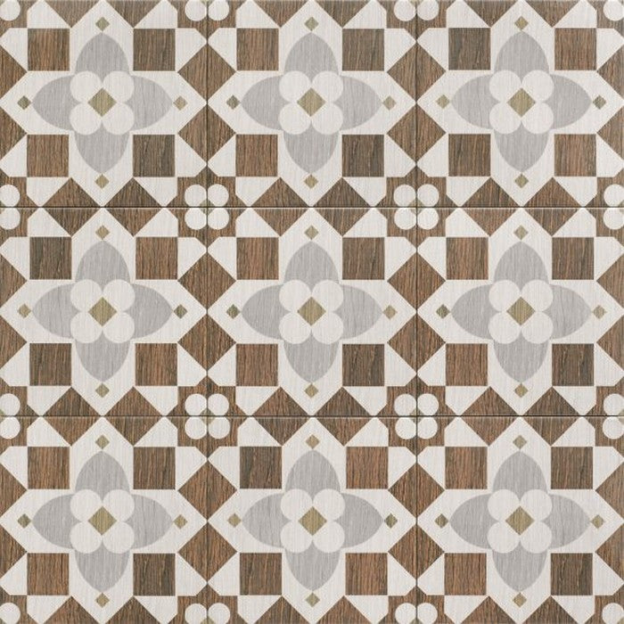 Crossville Pacific 8" x 8" Matte Deco Porcelain Tile