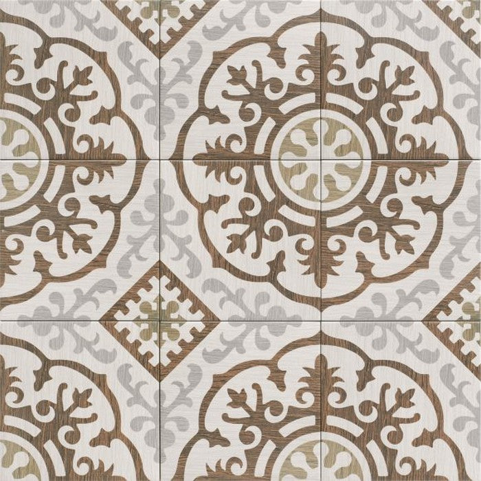 Crossville Pacific 8" x 8" Matte Deco Porcelain Tile