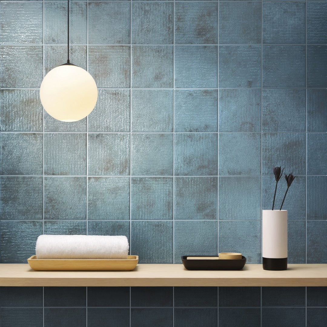 Settecento-Inciso-6-x-6-Glossy-Grooved-Texture-Porcelain-Wall-Tile-Sapphire