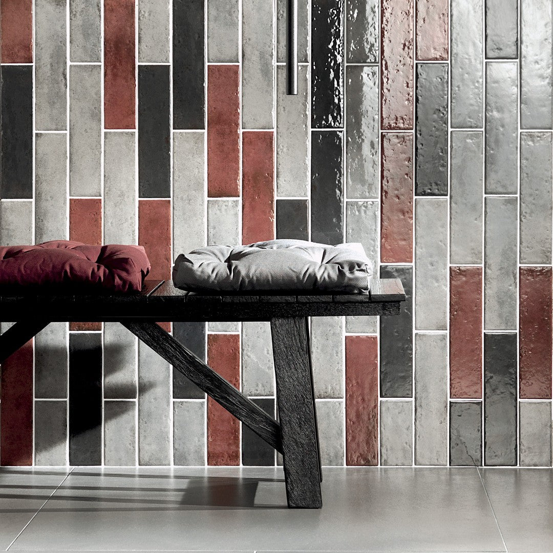 Settecento-Oxida-3-x-12-Glossy-Porcelain-Wall-Tile-Black