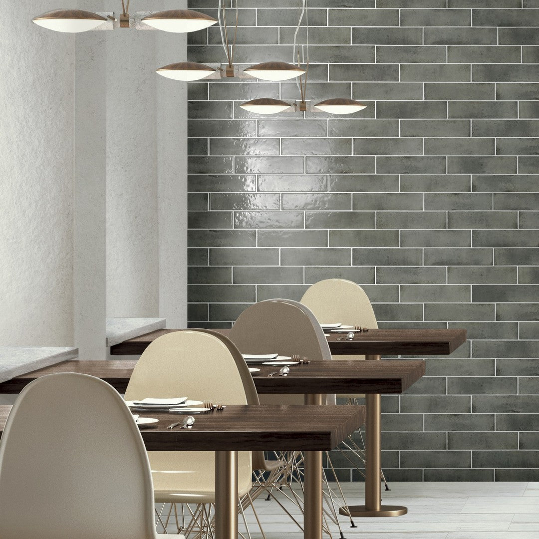 Settecento-Oxida-3-x-12-Glossy-Porcelain-Wall-Tile-Grey