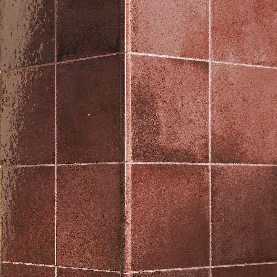 Settecento-Oxida-6-x-6-Glossy-Porcelain-Wall-Tile-Red