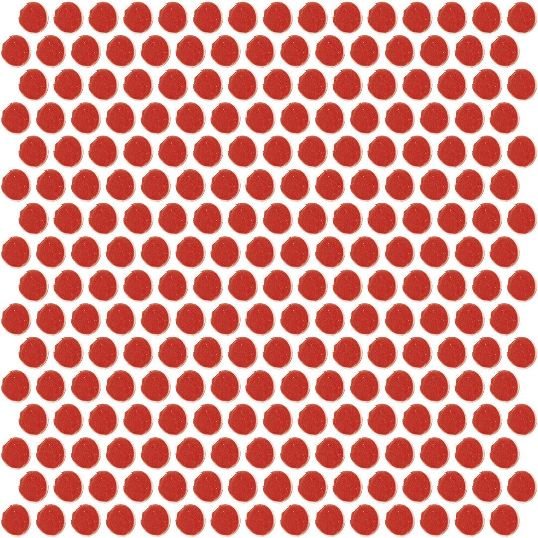 Daltile-Color-Wheel-Mosaic-11-x-13-Ceramic-3/4-Penny-Rounds-Mosaic-Arctic-White-|-Black