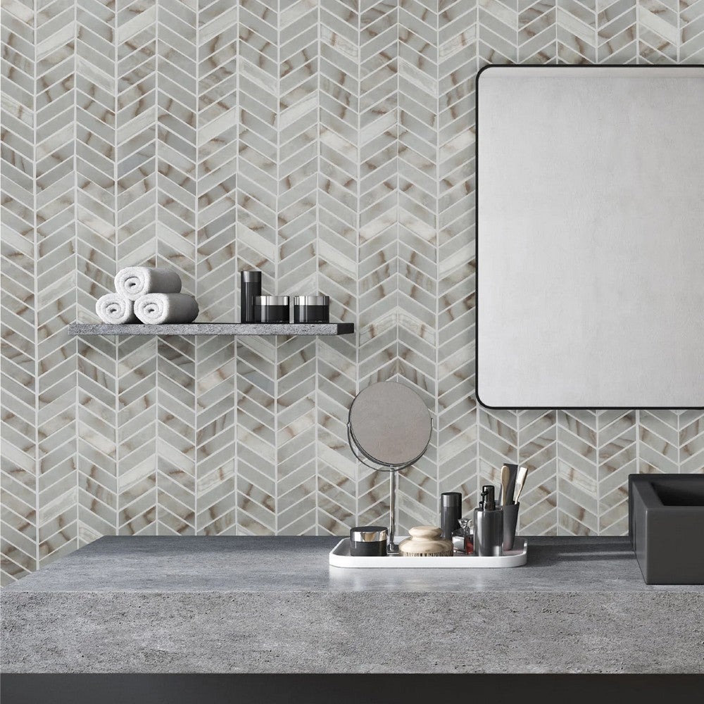 Lungarno-Simple-Stone-11.02-x-12.24-Pressed-Glass-Chevron-Mosaic-Oro-Chevron