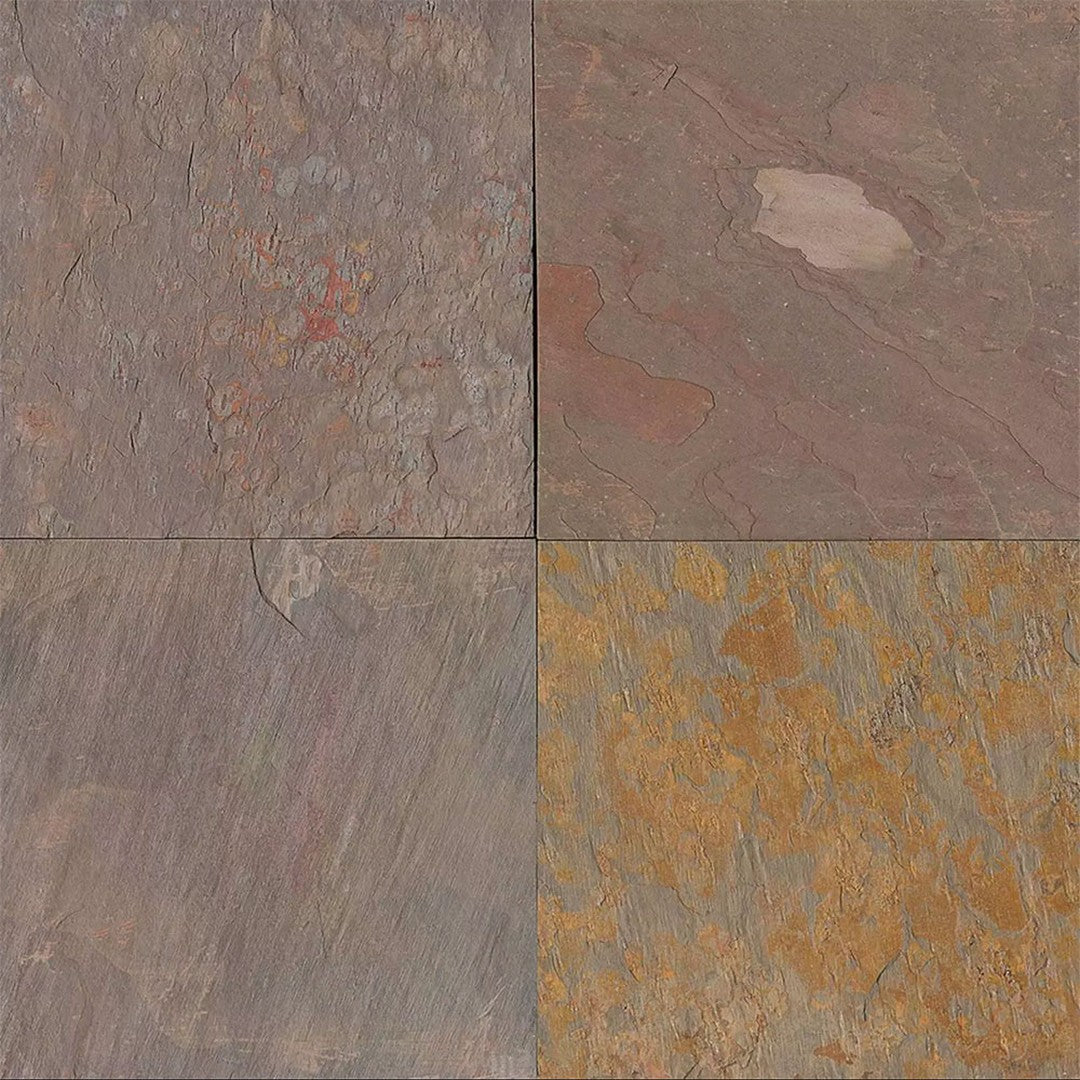 Bedrosians Slate Multicolor 24" x 24" Floor Tile