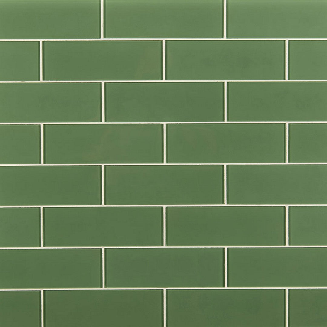 MS International Evergreen 3" x 9" Glass Tile