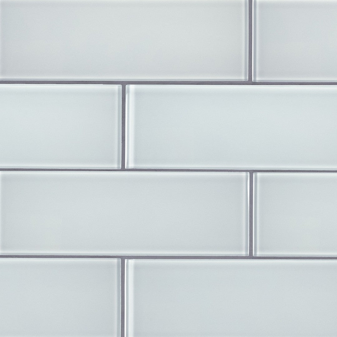 MS International Ice 3" x 9" Glass Tile