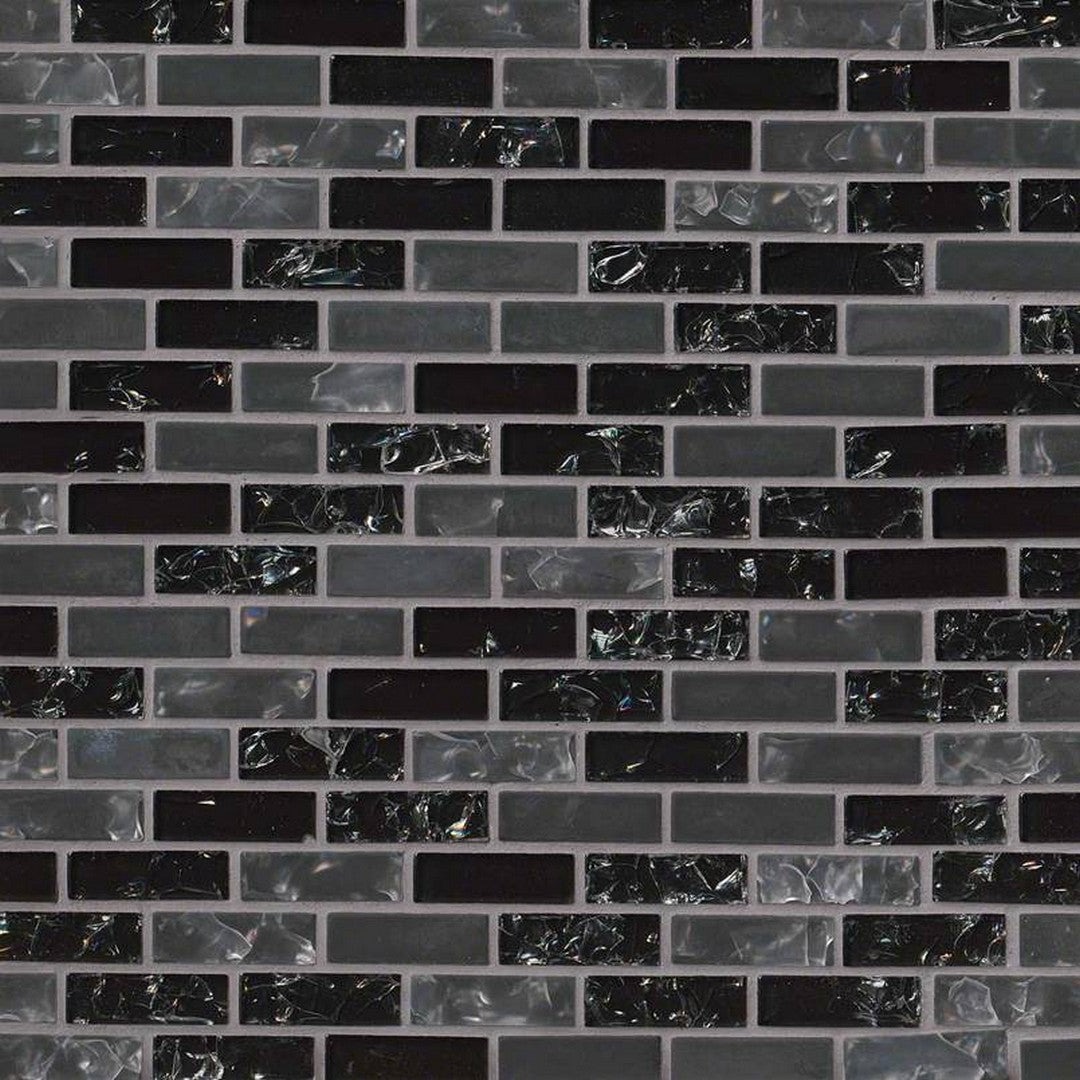 MS International Glissen 12" x 12" Brick Glass Mosaic