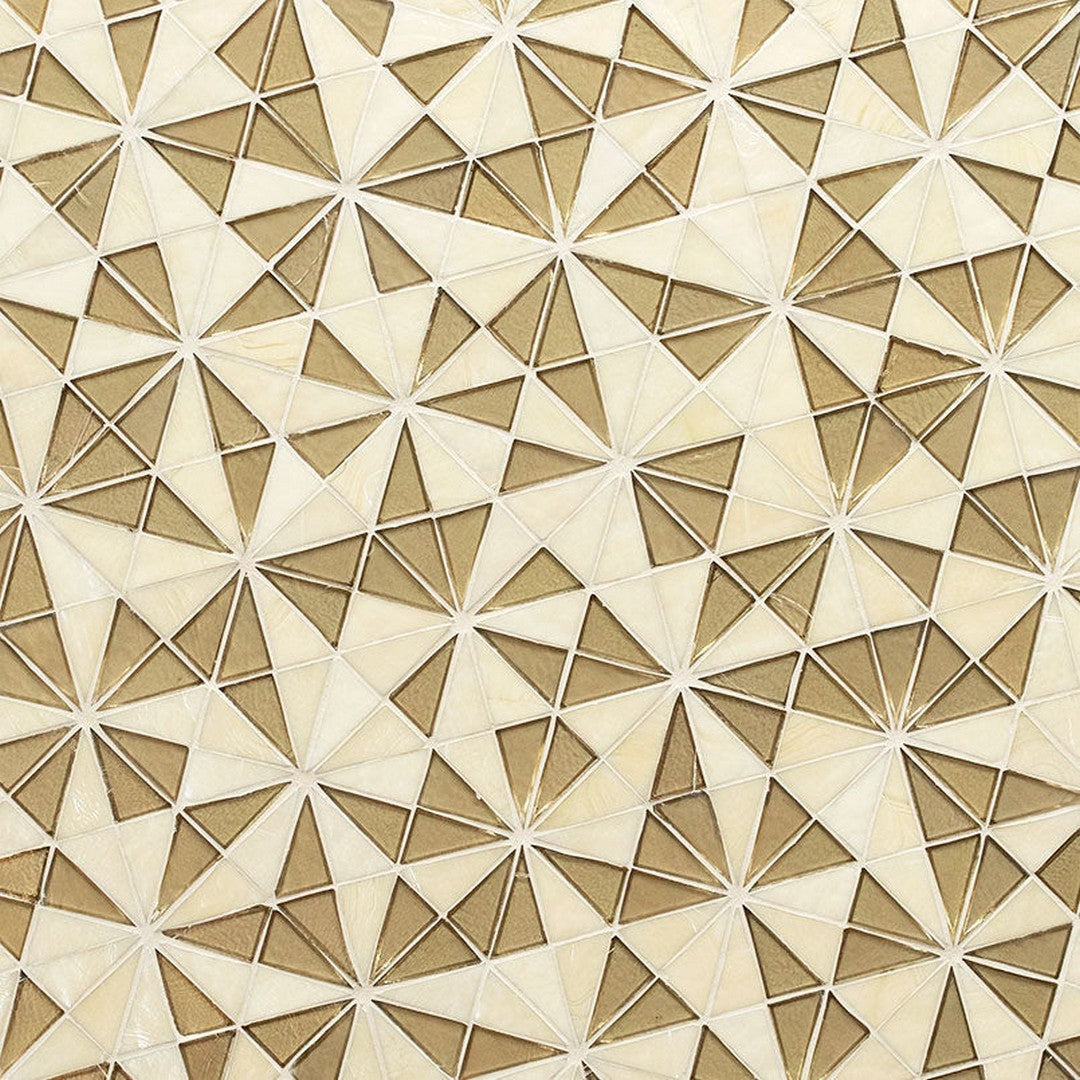 MS International Stella 9" x 15" Glossy Geometric Glass Mosaic