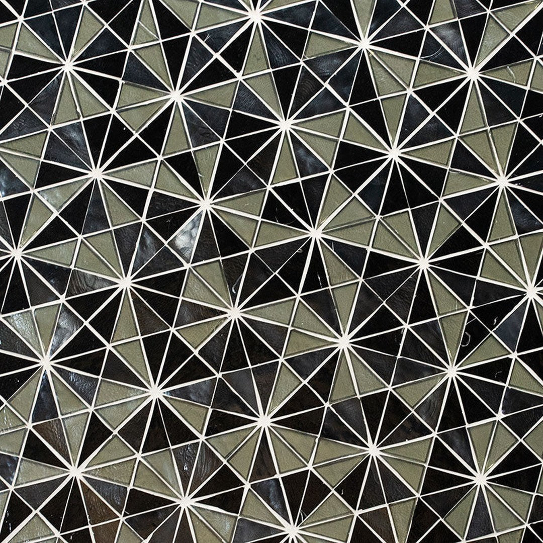 MS International Stella 9" x 15" Glossy Geometric Glass Mosaic