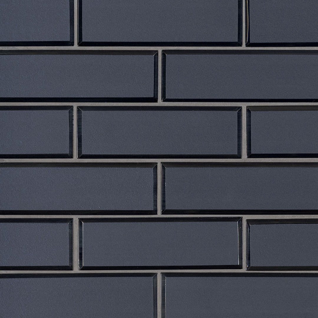 MS International Subway 11.73" x 11.73" Beveled Brick Glass Mosaic