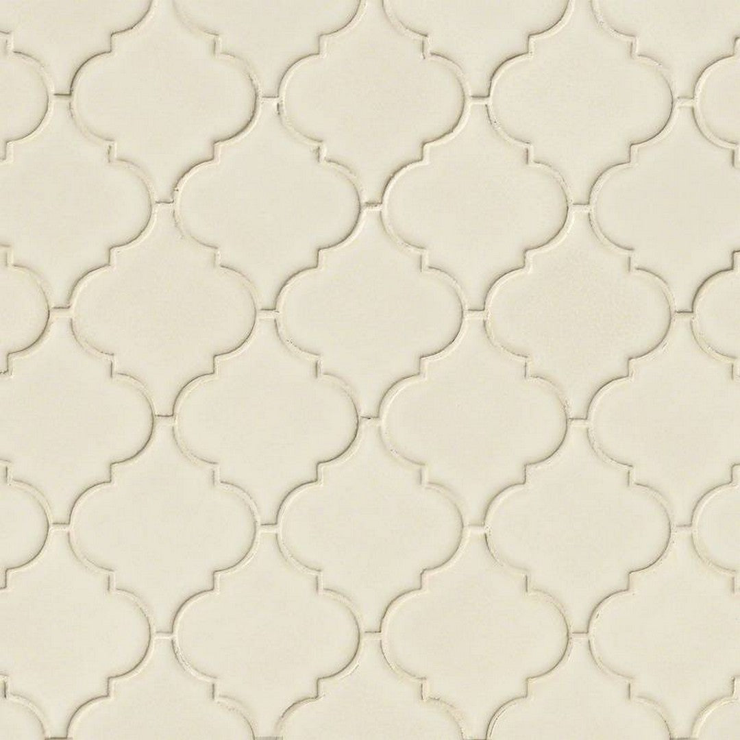 MS International Highland Park 10.83" x 15.50" Glossy Arabesque Ceramic Mosaic