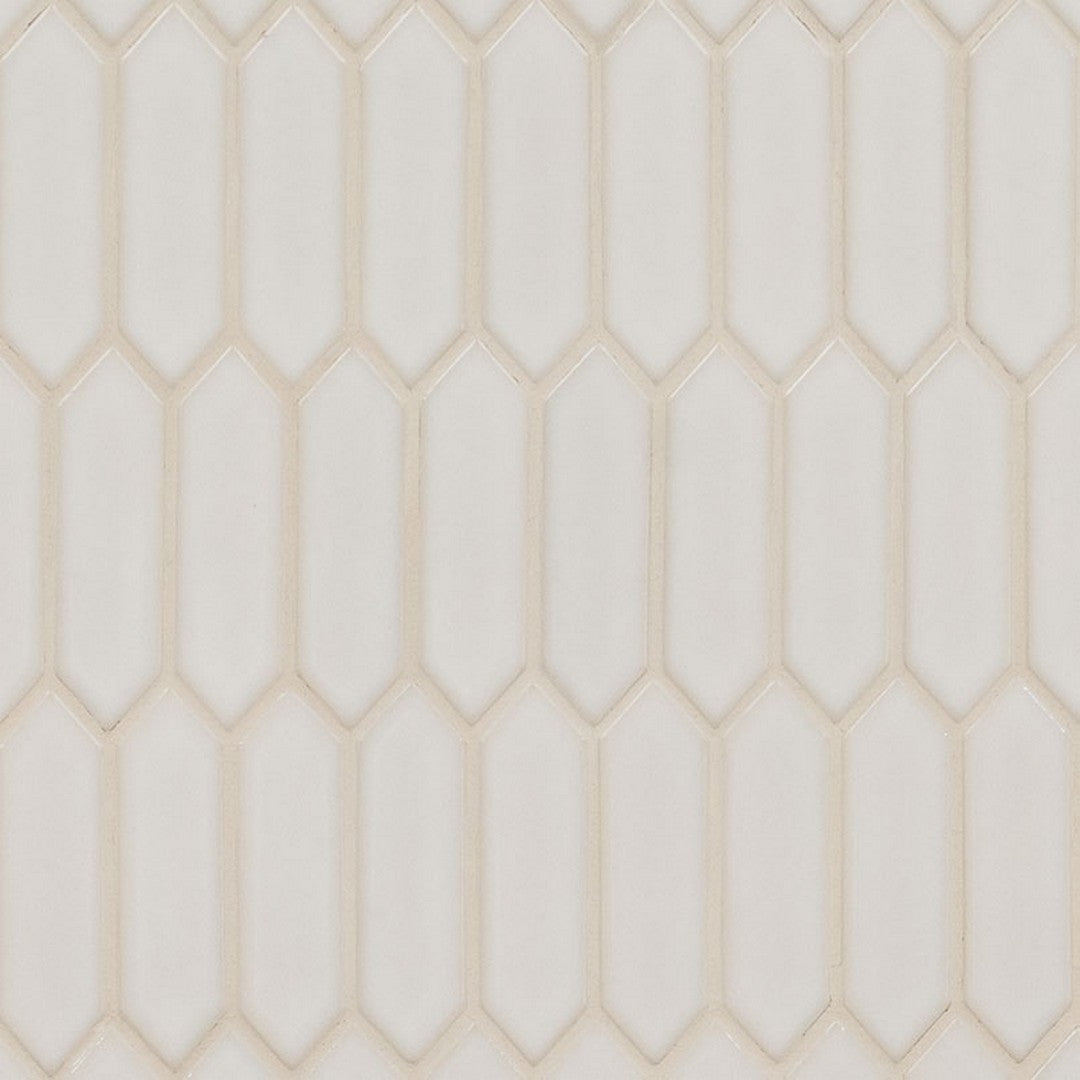 MS International Highland Park 10.35" x 14.75" Glossy Antique Picket Ceramic Tile