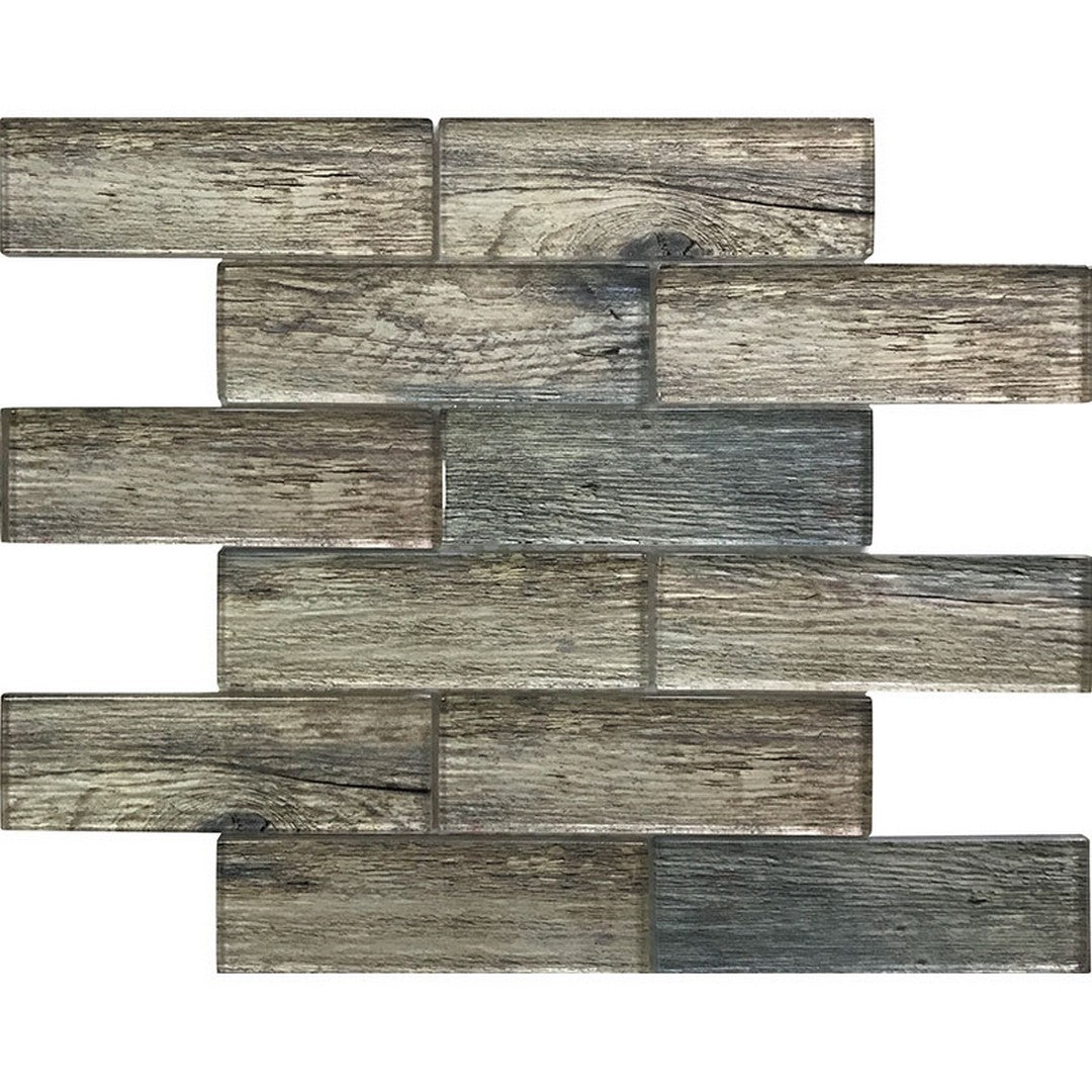 MiR Sierra 11.8" x 11.8" Glossy Glass 1.9x5.9" Rectangle Mosaic