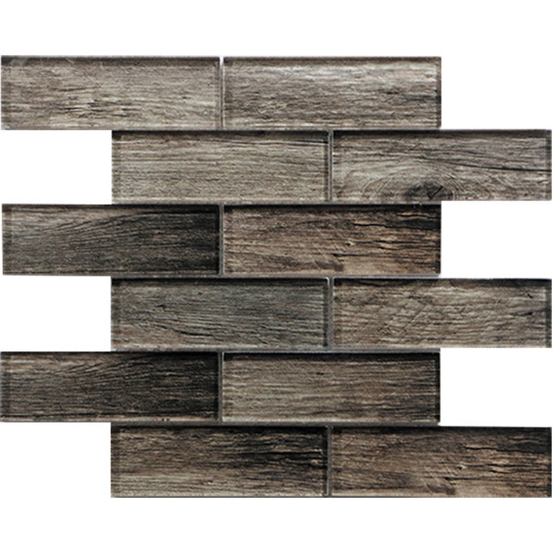 MiR Sierra 11.8" x 11.8" Glossy Glass 1.9x5.9" Rectangle Mosaic
