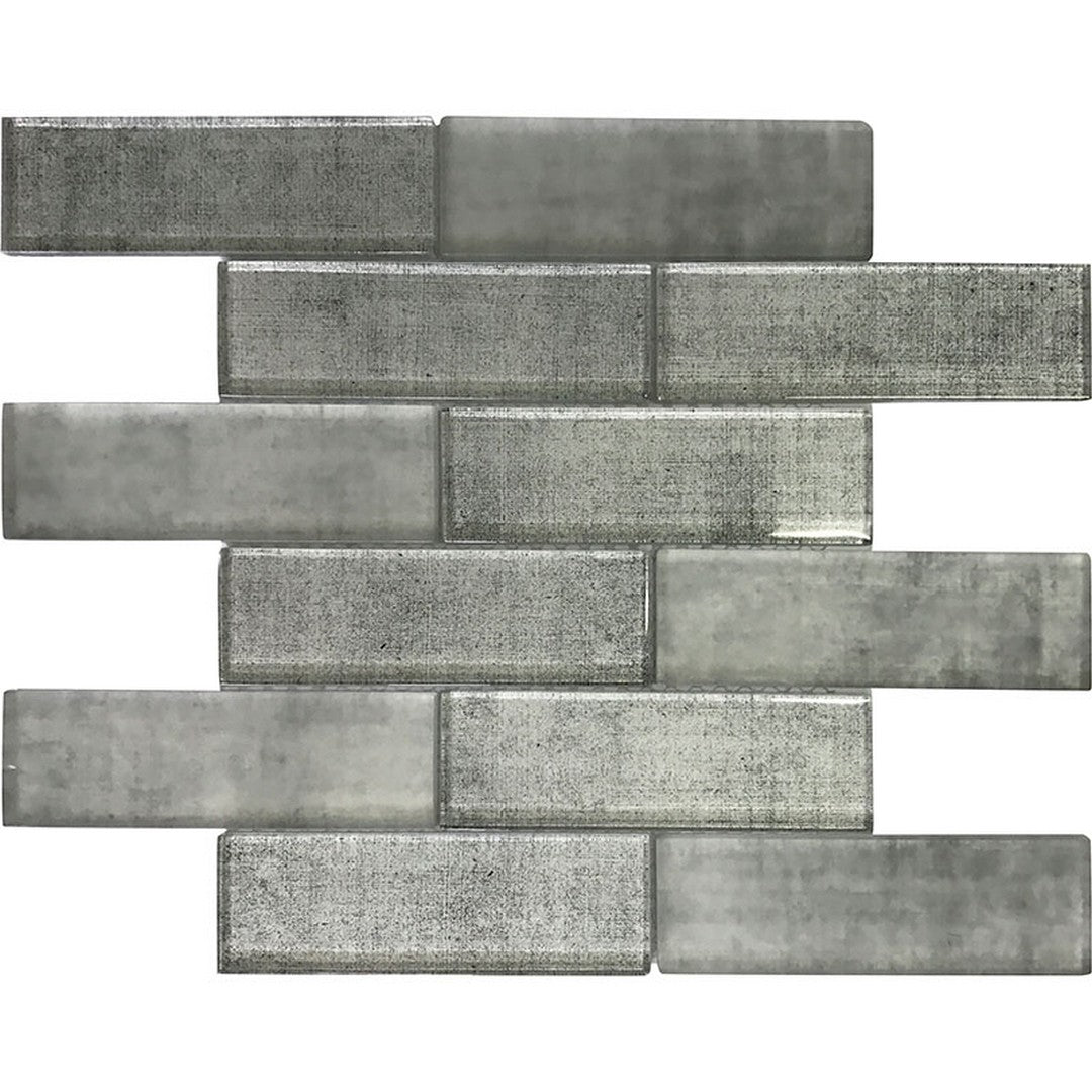 MiR Sierra 11.8" x 11.8" Glossy Glass 1.9x5.9" Rectangle Mosaic