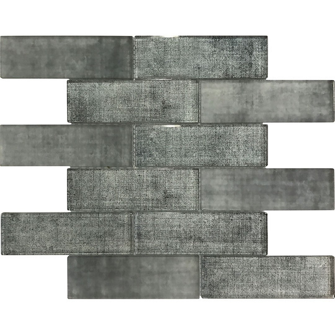 MiR Sierra 11.8" x 11.8" Glossy Glass 1.9x5.9" Rectangle Mosaic