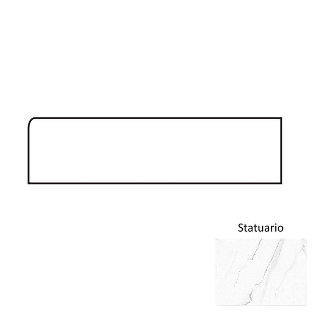 Tesoro Olimpo 3" x 28" Polished Porcelain Bullnose