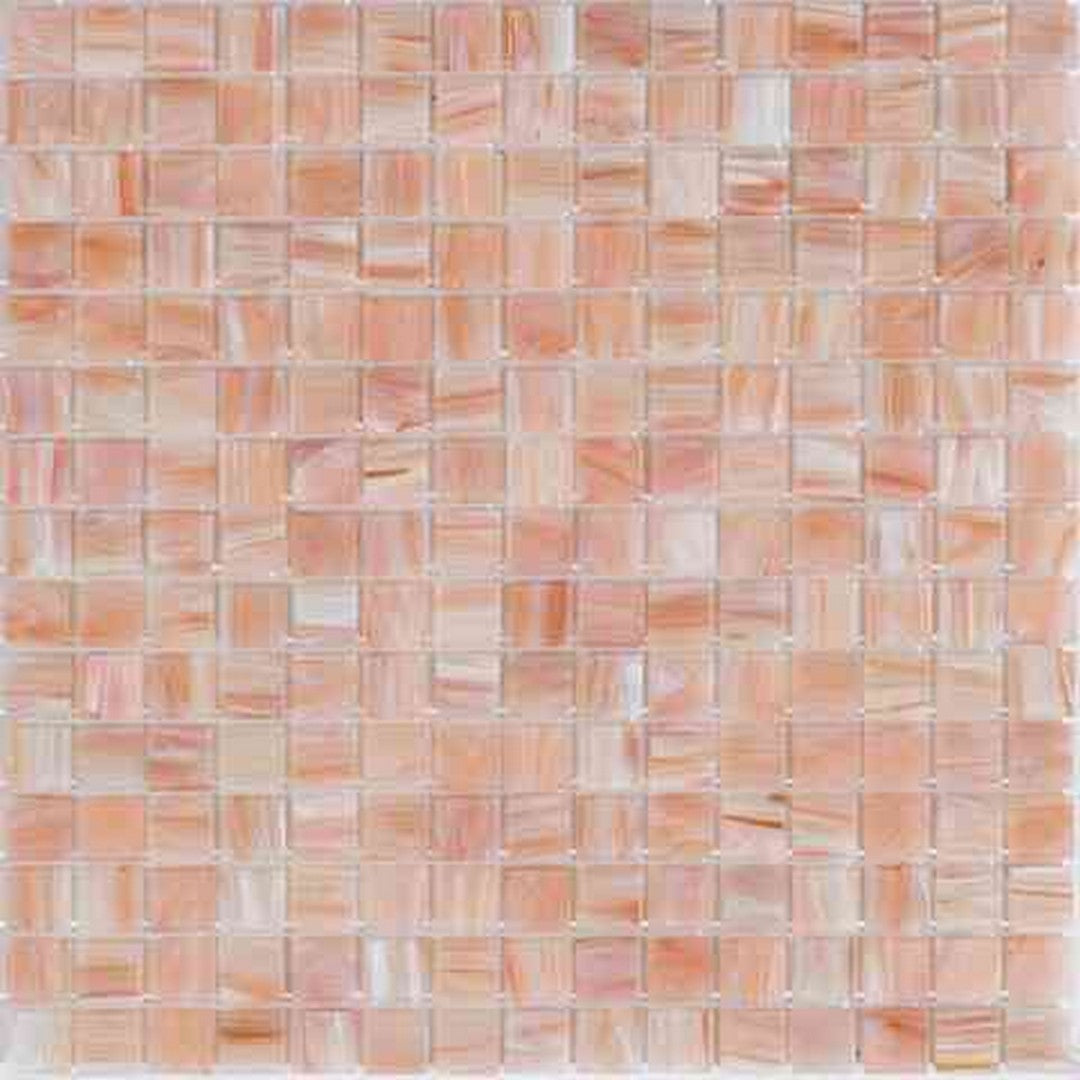 MiR Alma Solid Color Stella Beige 12" x 12" Glass 0.8" Mosaic
