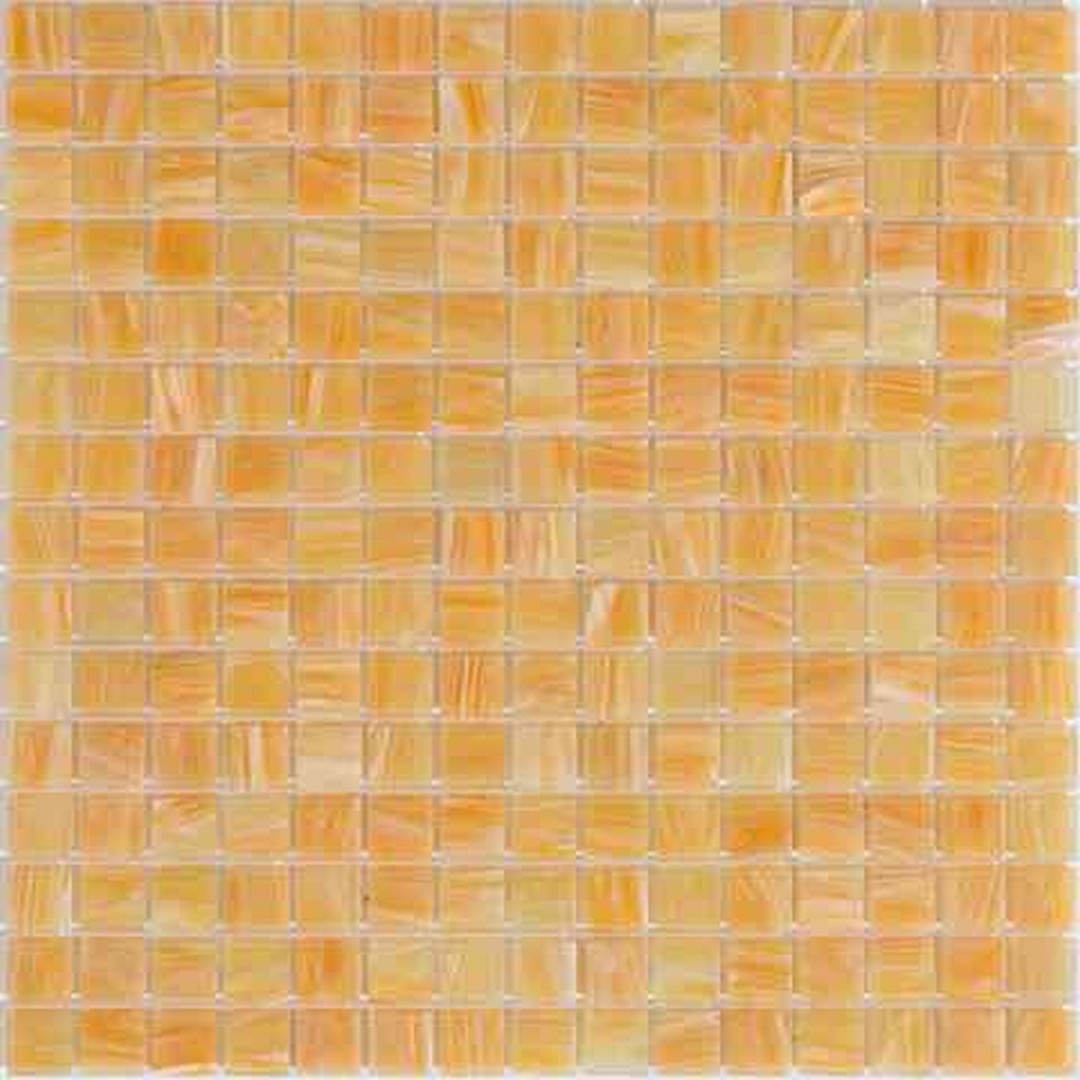 MiR Alma Solid Color Stella Beige 12" x 12" Glass 0.8" Mosaic