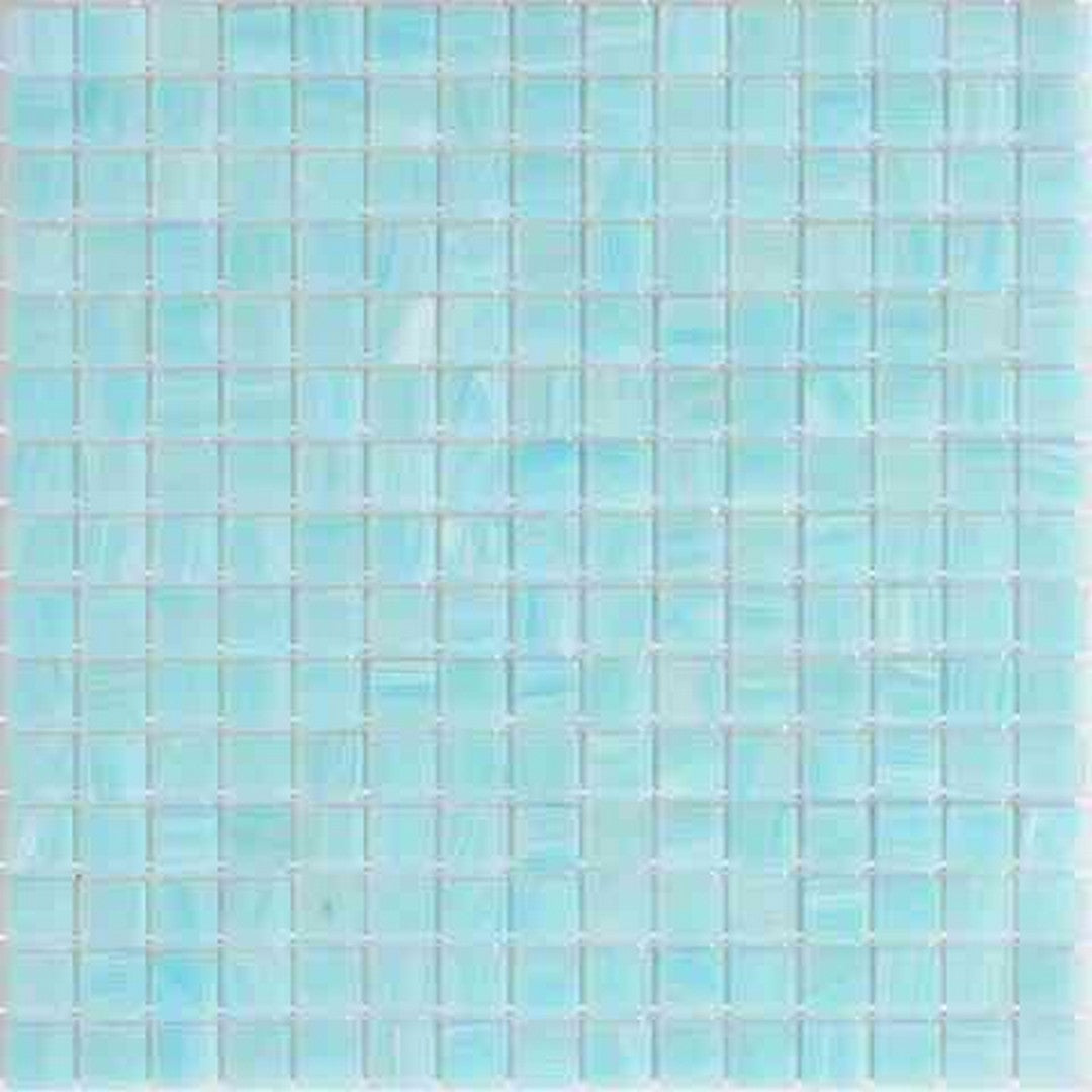MiR Alma Solid Color Stella Green 12" x 12" Glass 0.8" Mosaic