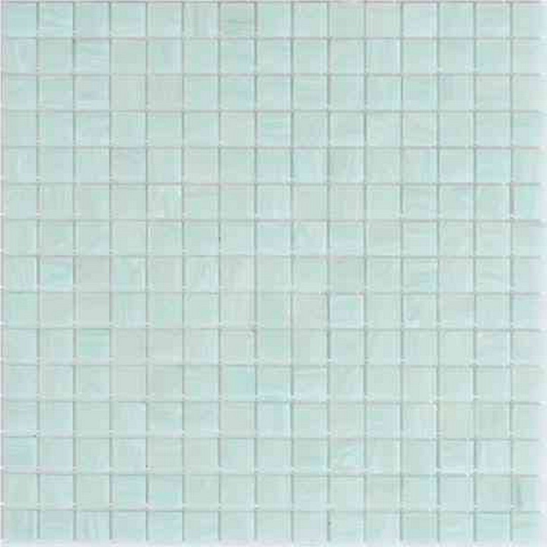 MiR Alma Solid Color Stella Green 12" x 12" Glass 0.8" Mosaic