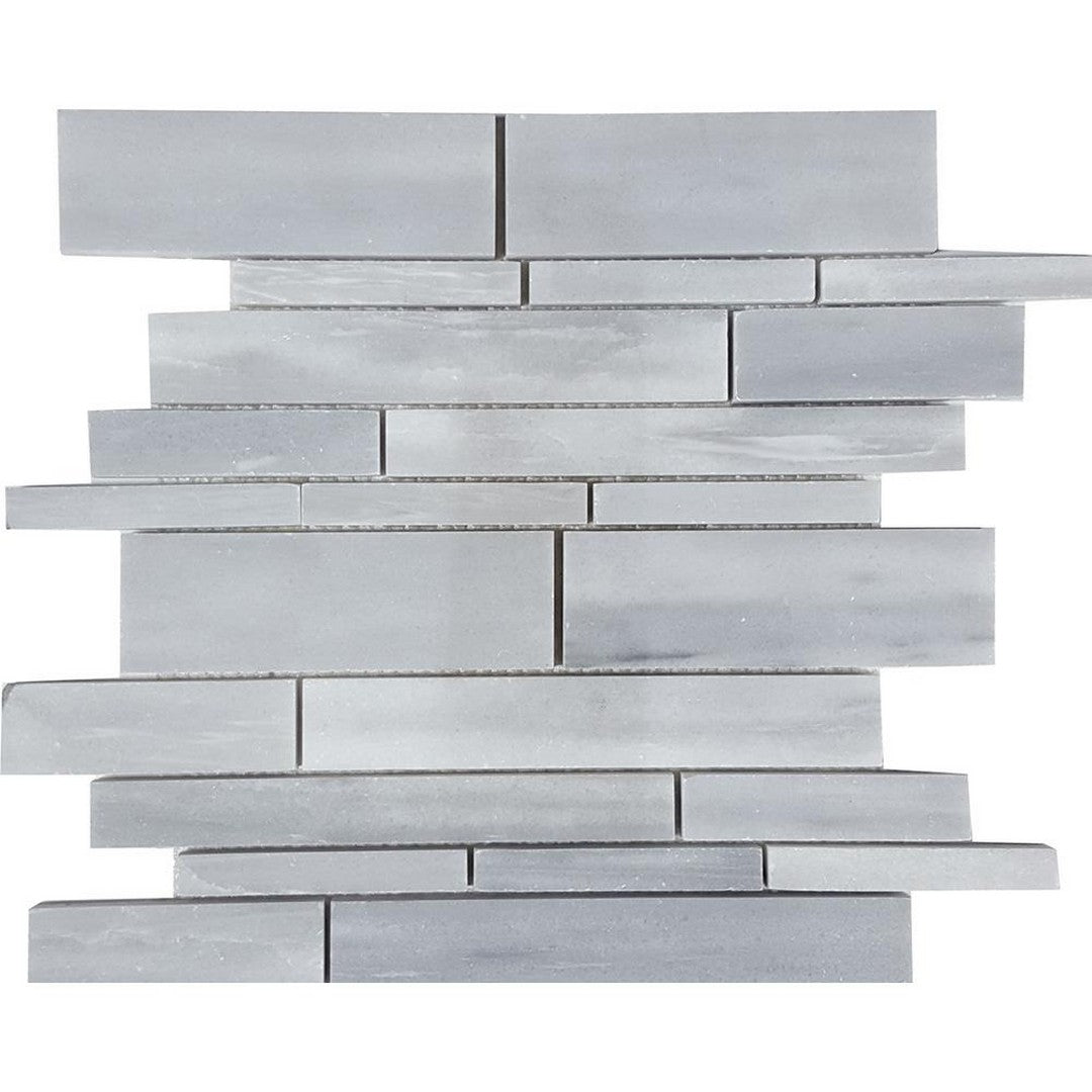 Tesoro Pietra Antica 12" x 12" Brushed Random Linear Natural Stone Mosaic