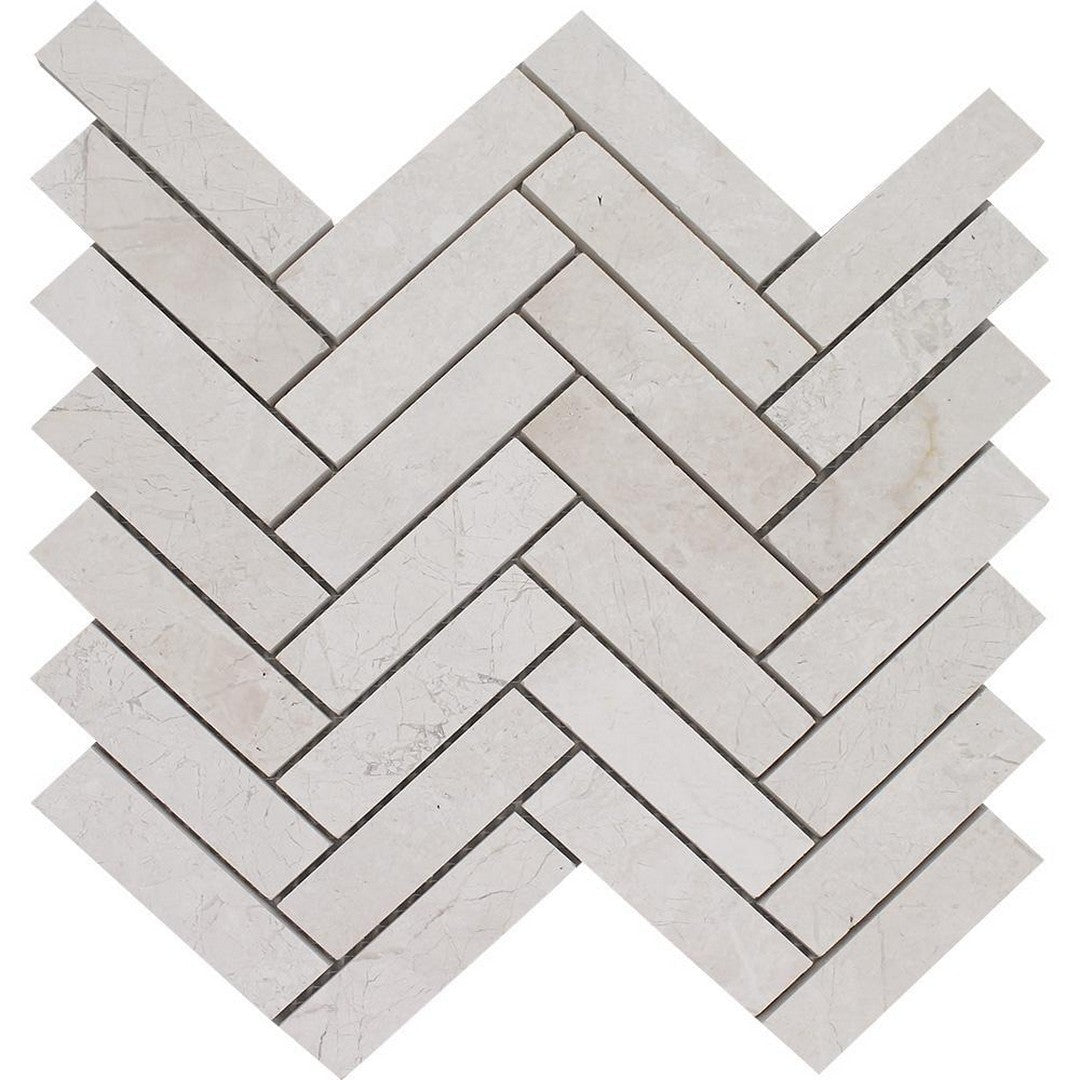 Tesoro Pietra Antica 10.75" x 12" Brushed Herringbone Natural Stone Mosaic