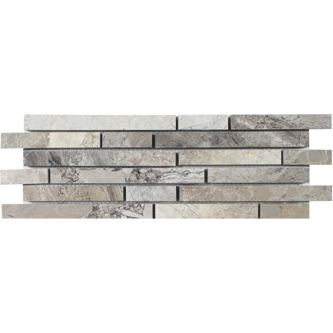 Tesoro Metropolitan 4" x 12" Polished Pixie Natural Stone Mosaic