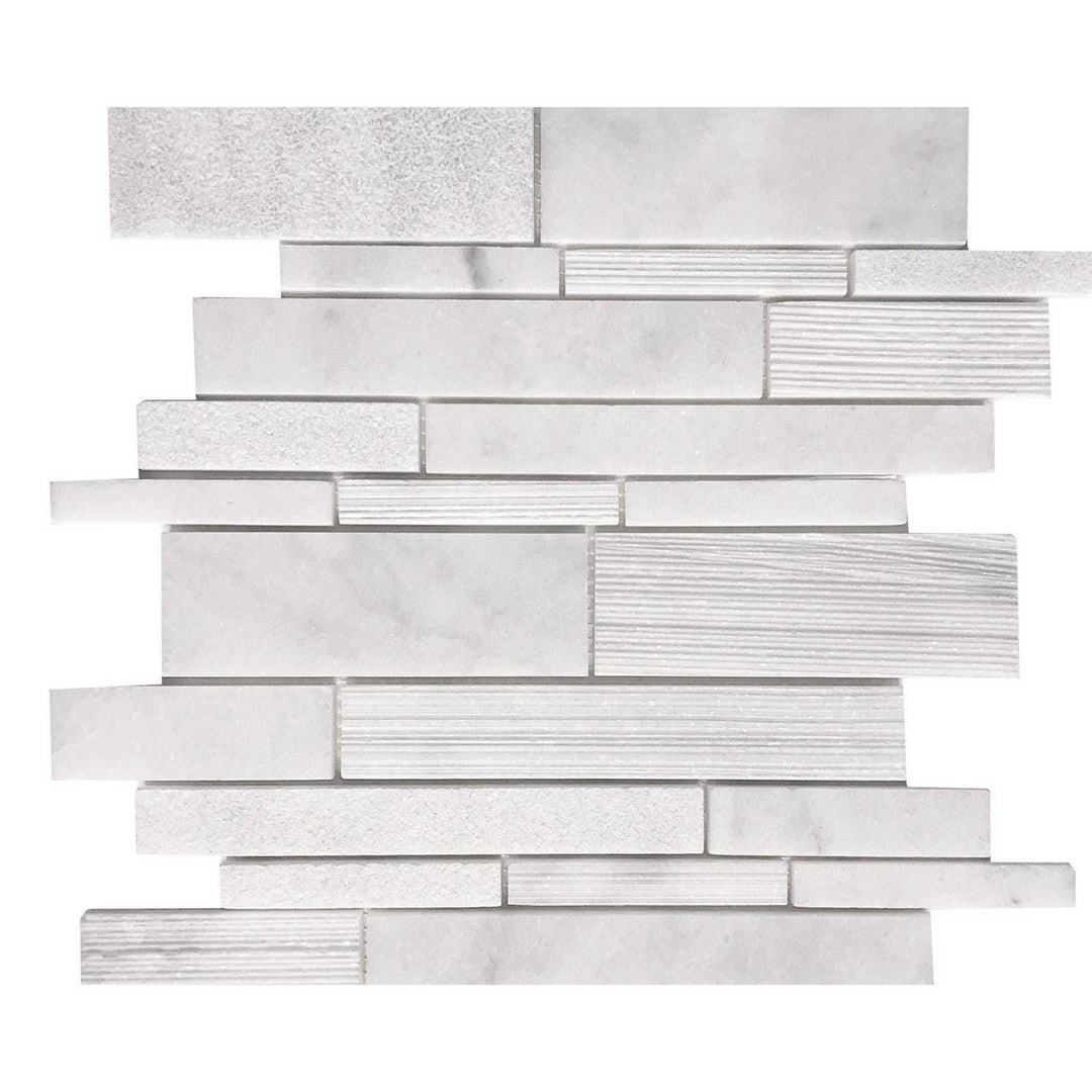 Tesoro Contempo 12" x 12" Multi Random Linear Natural Stone Mosaic