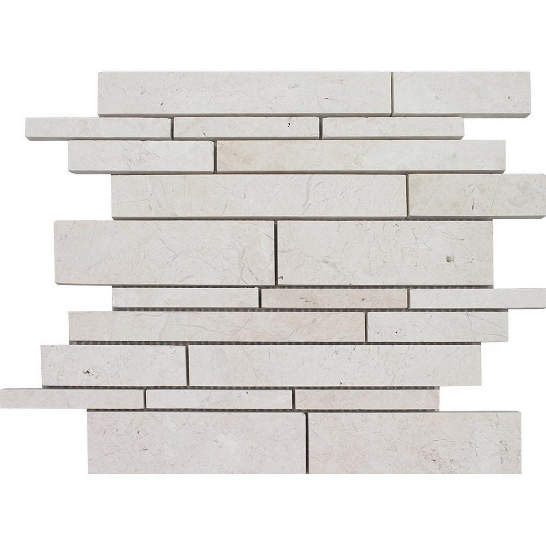 Tesoro Pietra Antica 12" x 12" Brushed Random Linear Natural Stone Mosaic