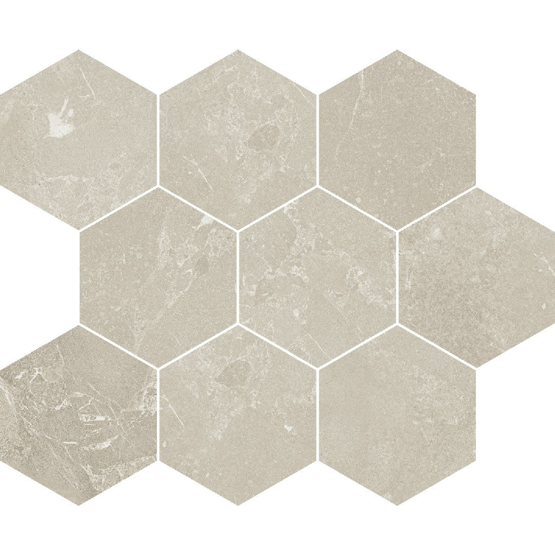 Crossville Darby 10" x 12" Matte Porcelain 4" Hexagon Mosaic