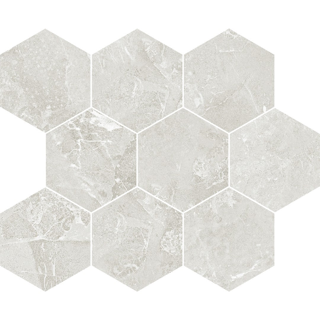 Crossville Darby 10" x 12" Matte Porcelain 4" Hexagon Mosaic